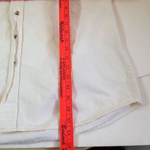 Vintage Motorola Camp & Creek Short Sleeve Soft Cotton Button Up Shirt Size L - Picture 11 of 11